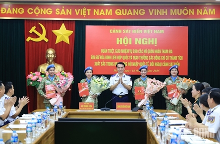 Four female coast guard officers join U.N. peacekeeping operations